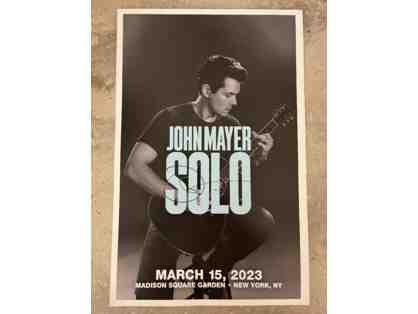 Autographed poster for John Mayer