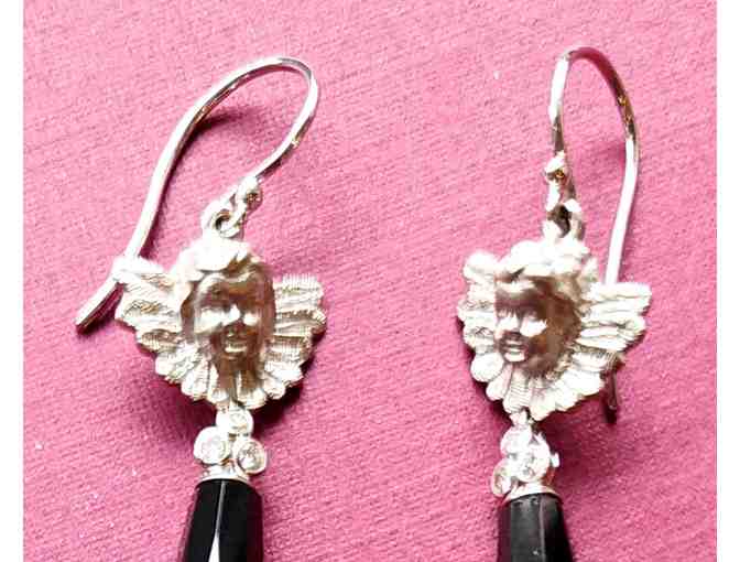 One-of-a-kind custom-made drop earrings