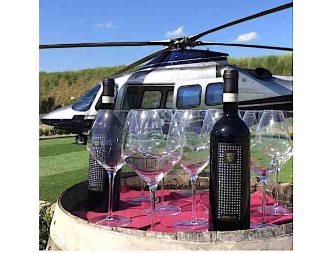 Soar Above Tuscany: Helicopter Wine Tour, Wine Tasting, Overnight stay for Two