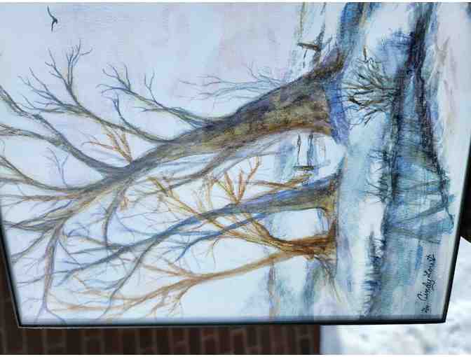 Graphite and Watercolor Landscape Original Art by Cindy Lou - Photo 4