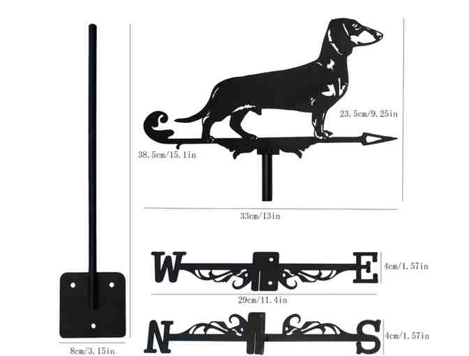 Weathervane with a Dachshund