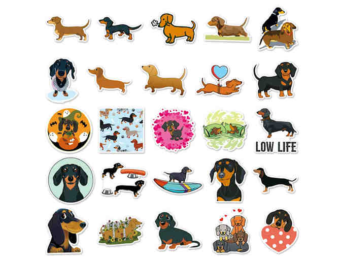 Stickers - 50 Dachshund Stickers - All Different - BUY-IT-NOW!