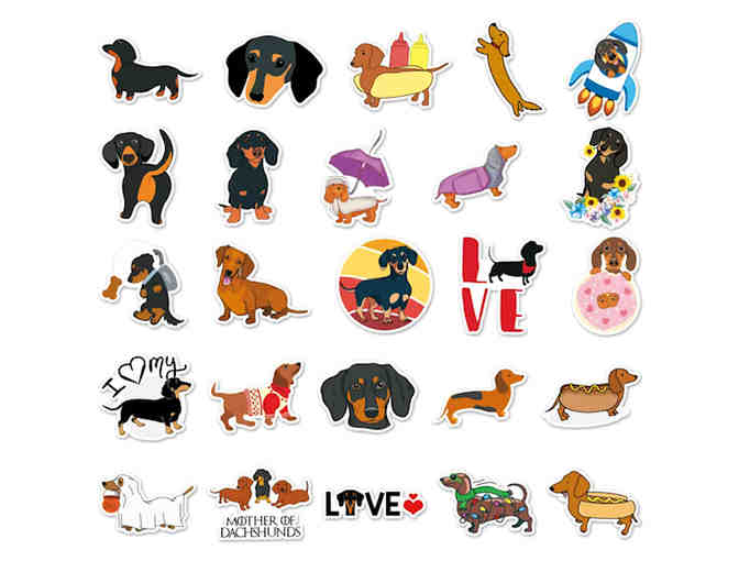 Stickers - 50 Dachshund Stickers - All Different - BUY-IT-NOW!