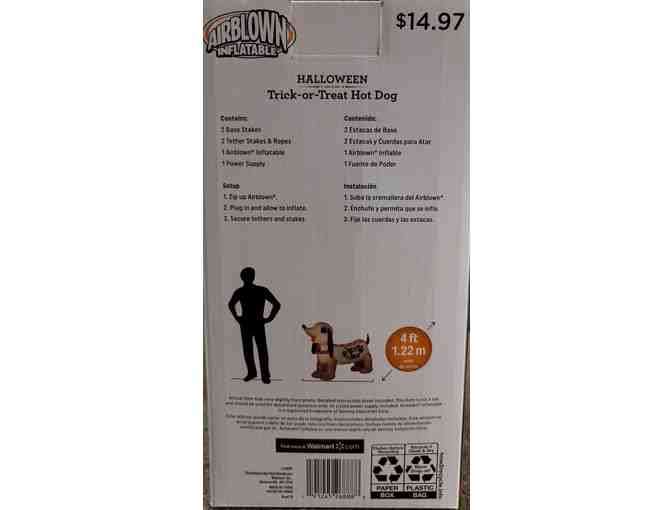 Halloween Trick-or-Treat Hot Dog Inflatable for Your Yard!