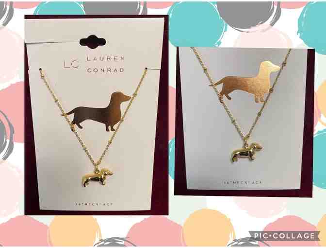 Necklace - Gold Tone Dachshund Necklace by Lauren Conrad