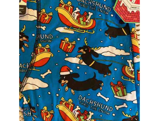 Men's Boxer Briefs, Size M, Dachshund thru the Snow!