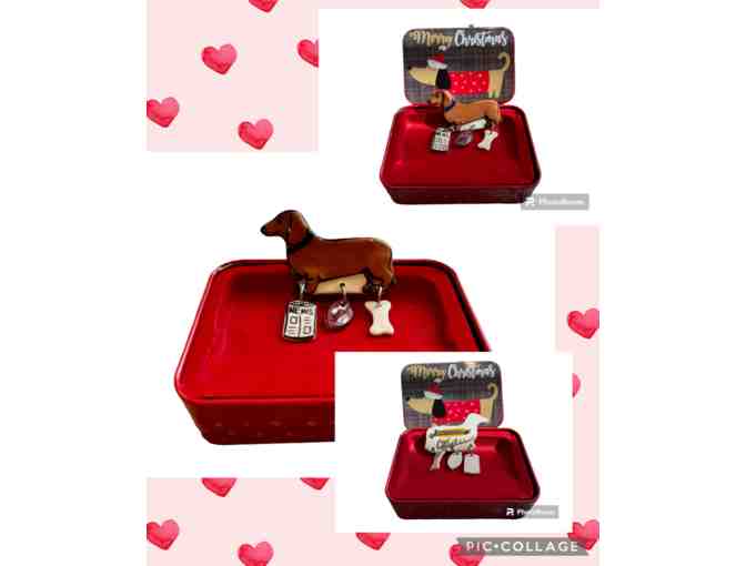 Handmade Ceramic Dachshund Pin