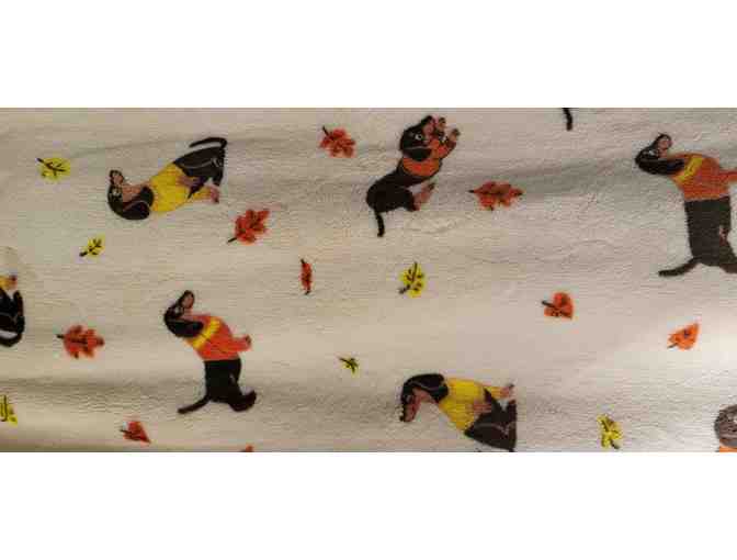 Dachshunds in Sweaters Tan Oversized Throw Blanket - 50' x 70'!!