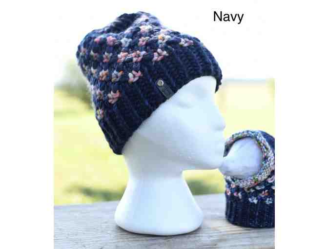 Hand Knitted Matching Hat Set! For you and your pup! Choice of Blue or Teal!
