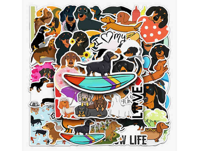 Stickers - 50 Dachshund Stickers - All Different