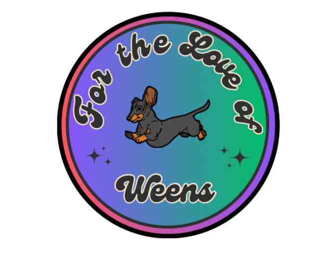 Peace Love Dachshunds Magnet - Made in USA - Donated by 'For the Love of Weens'