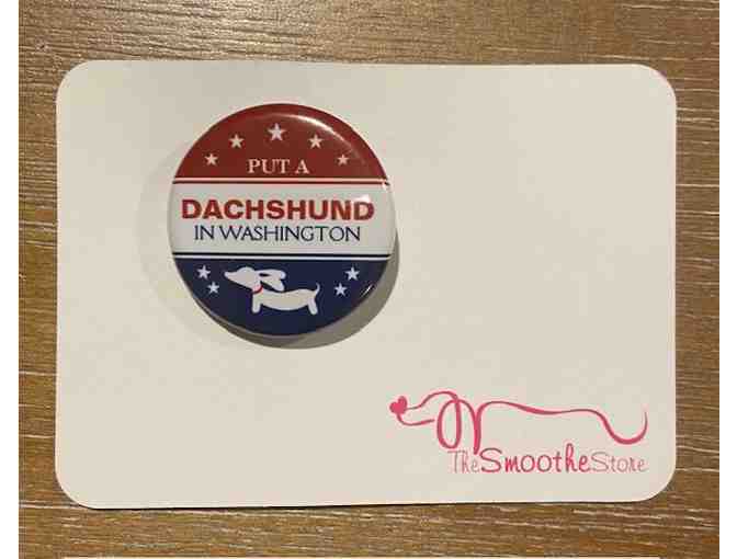 Dachshund in Washington 'Political' Button Pin