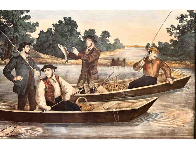 Trout Fishing, Thomas Kelly Framed Print