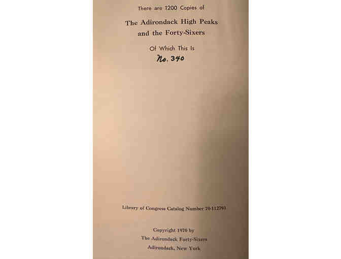 The Adirondack High Peaks and the Forty-Sixers, 1970 Fir Ed. Autograph by Grace Hudowalski