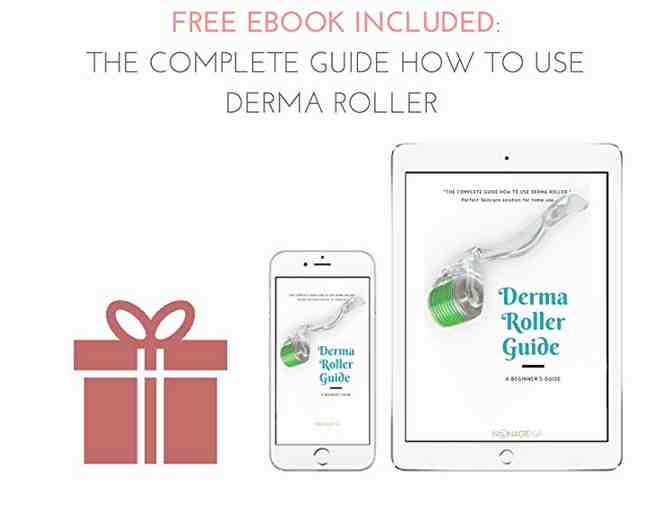 Derma Roller Needle Skin & Face Care - Premium Quality Home Use - Facial Titanium 540 Micr