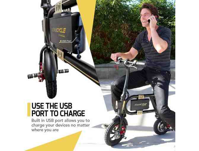 Swagtron SwagCycle Classic E-Bike - Folding Electric Bicycle with 10 Mile Range