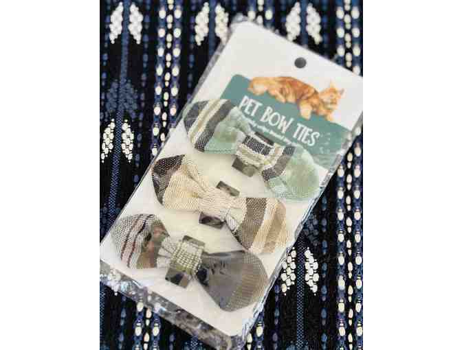 Guatemalan Traditional Fabric Pet Bow Ties - Set of 3