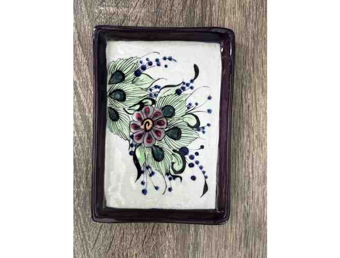 Hand-Painted Guatemalan Butter Dish - Santa Catarina Palopo