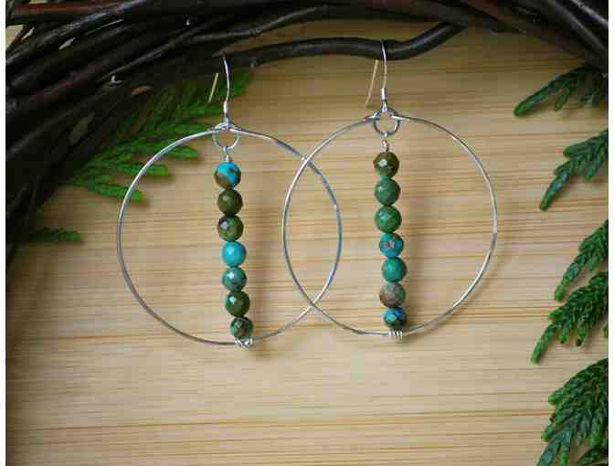 Starseed Originals Turquoise Circle Hoop Earrings