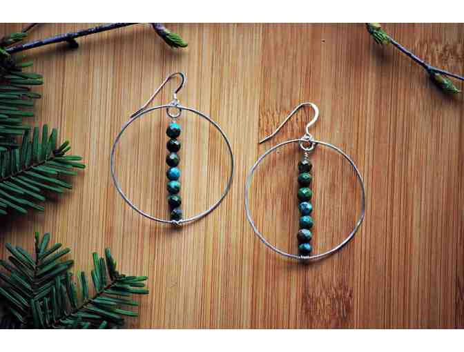 Starseed Originals Turquoise Circle Hoop Earrings