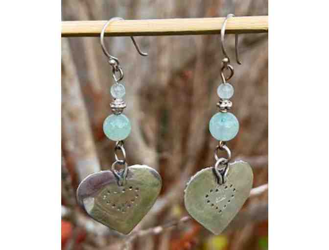 Baroni Silver Heart Earrings