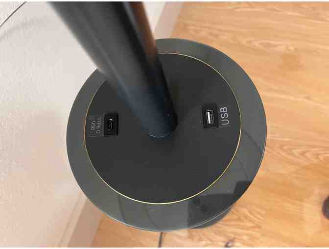 Floor Lamp with Glass Tray-Table from Living Styles