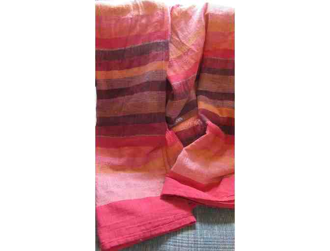 India Arts Striped Cotton Bedspread