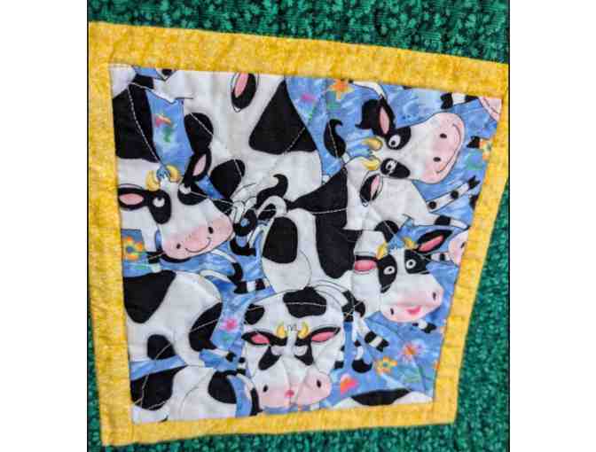 Whimsical Cow Quilt - Perfect for a Child