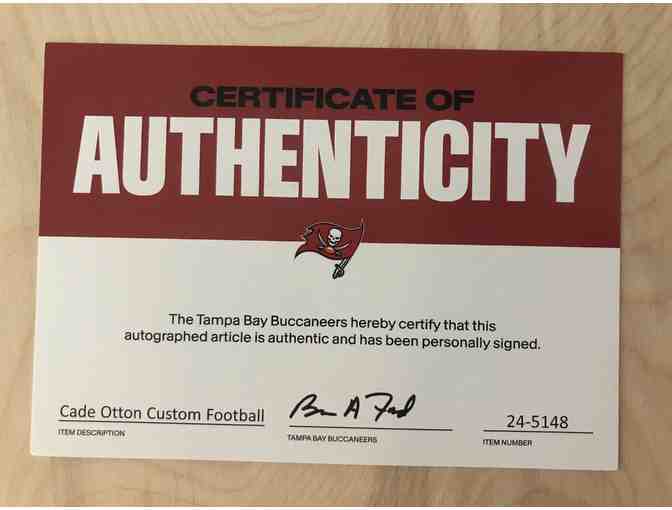 Authentic Autographed Football - Tampa Bay Buccaneers