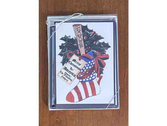 Set of 20 Constituting America's Original Chrismas Cards