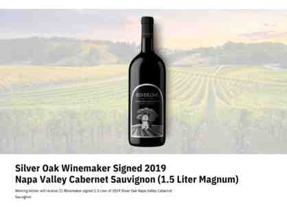 Silver Oak '19 Napa Valley Winemaker Signed 1.5 Liter Cabernet Sauvignon