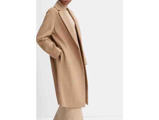 Vince Classic Wool-Blend Straight Coat