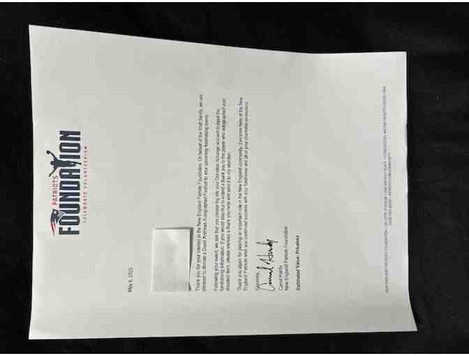 Football - Autographed New England Patriots - (Rare, David Andrews)