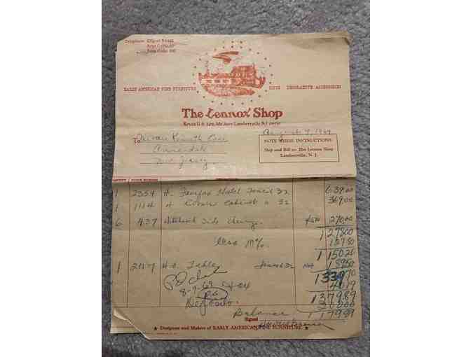 Furniture, Vintage (1960) - Henkel Harris, Corner Cabinet (Original Receipts)