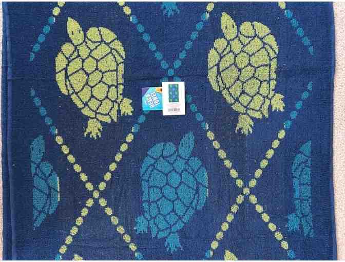 Turtle BEACH TOWEL - Cute, Large Size (72'x36')