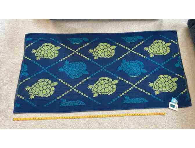 Turtle BEACH TOWEL - Cute, Large Size (72'x36')