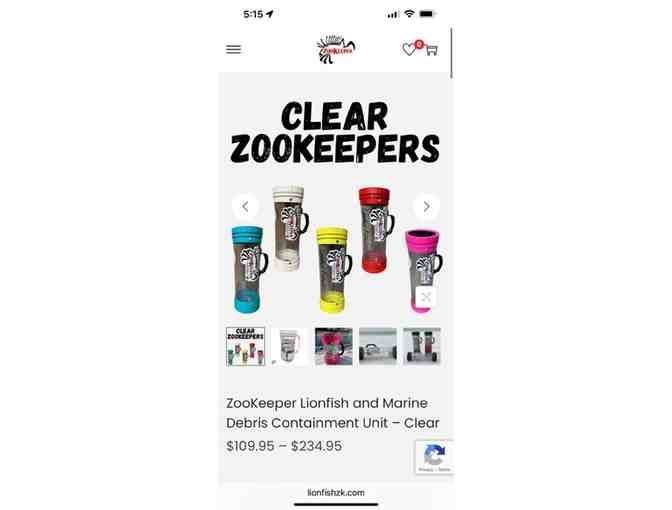 ZOOKEEPER - Lionfish / Marine Container (Travel, Pink 12')