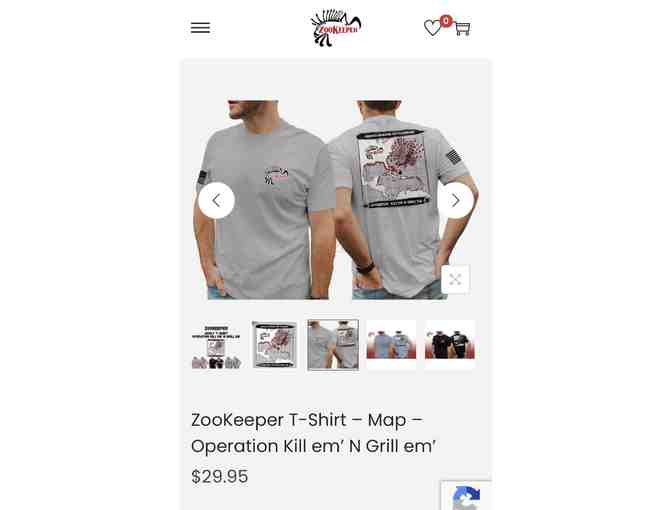 LIONFISH: T-Shirt (In Grey, Adult Size Large) - Photo 3