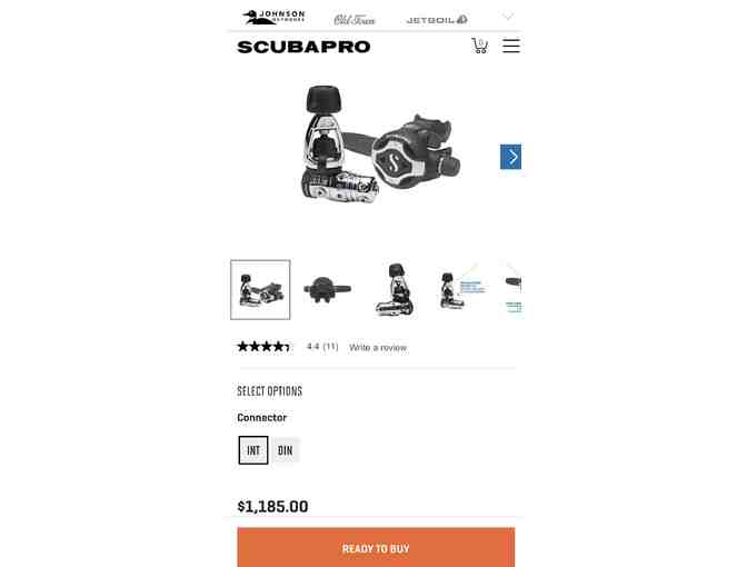 2 SCUBA: REGULATOR (New: MK-25 Scuba Pro S620)