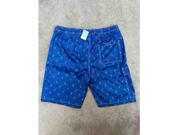 Bathing Suit: DIVER BLUE (New, Size Large, Diving/Anchors)