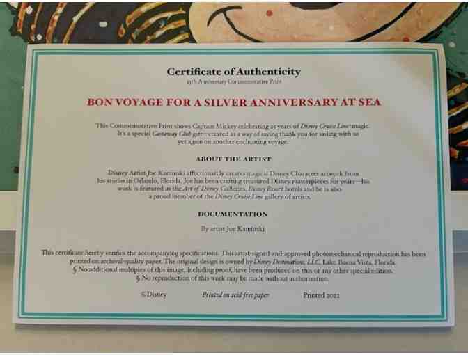 DISNEY: Limited Edition, 25th 'Silver At Sea' Print