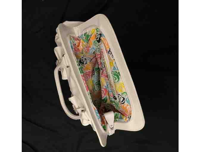 1 DIOR Style HANDBAG (White Leather, Pocketbook, New with Storage Bag)