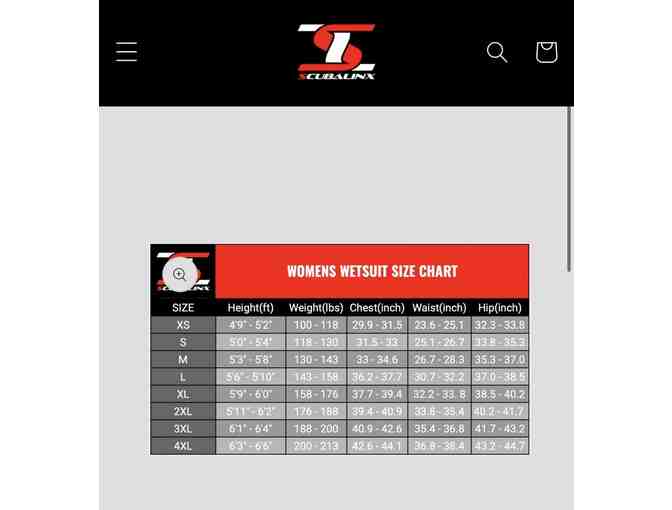1 WETSUIT: You PICK the Size - (Women's, 5mm, FREE Shipping