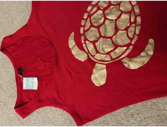 3 TURTLE SHIRT Red Tanktop (Medium, New with Tags) - Photo 2