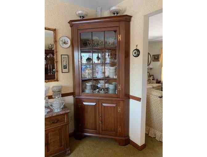 VINTAGE 1960's China Closet (Corner) - Mid-Century Modern, Original Receipts - Photo 2