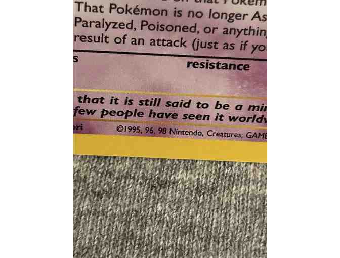 POKEMON 1998 (Rare, 'Mew' Promo) - Only for Retail Store Owners
