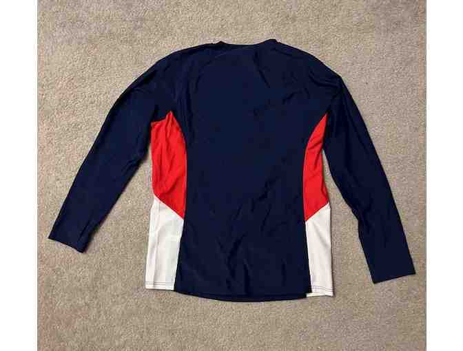 1 TURTLE SHIRT (Medium) - RASHGUARD - Adult, Blue