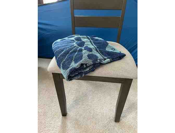 TOWEL Fish (Navy/Teal) - Oversized, Reversible, 60' x 30'