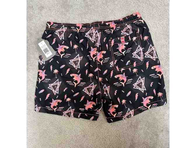 1 SWIM SUIT (Large) 'Party Sharks' (New, Tags, Shark Neon)