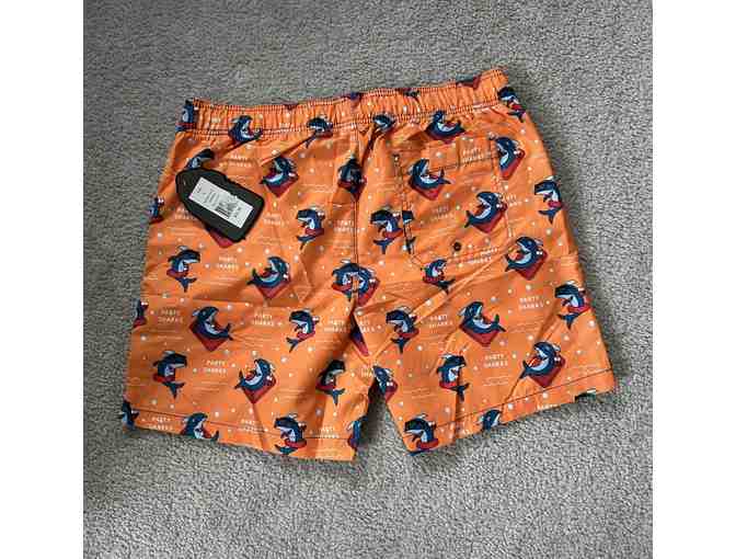 Swim Suit: SHARK ORANGE (X-Large, Party Sharks, New)